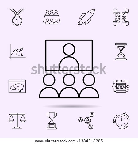 rater training icon. Universal set of web mix for website design and development, app development