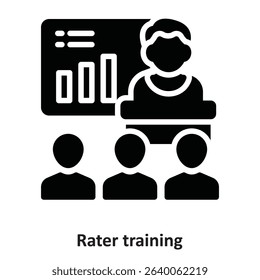 Rater training Vector Icon which can easily modify or edit
