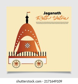 Rath Yatra Banner Design Vector
