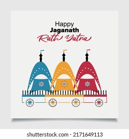 Rath Yatra Banner Design Vector