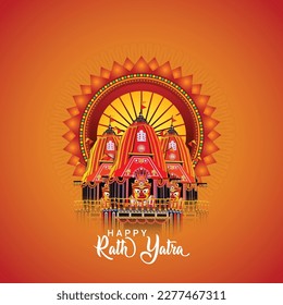 Rath yatra of lord jagannath balabhadra and subhadra festival celebration 