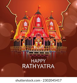 Rath yatra of lord jagannath balabhadra and subhadra festival celebration