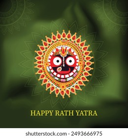 Rath yatra of lord jagannath balabhadra and subhadra festival celebration background