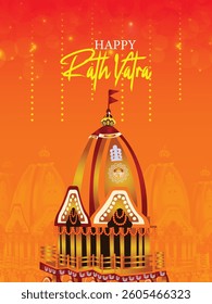 Rath yatra of lord jagannath balabhadra and subhadra festival celebration background