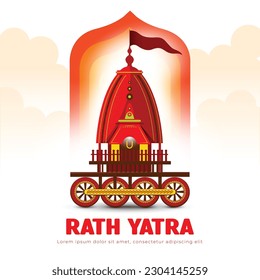 Ratha yatra of lord jagannath balabhadra and subhadra on chariot