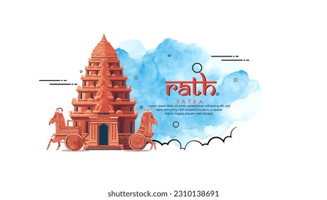 Ratha Yatra-vector illustration of Ratha Yatra. Lord Jagannath	