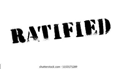 Ratified black stamp