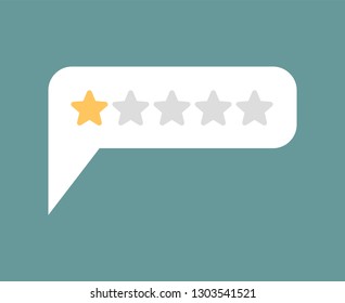 Rating 1. Feedback One Stars Bubble. Recommendations sign. Recall symbol