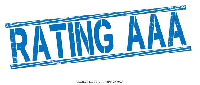 rating aaa grunge vintage stamp isolated on white background