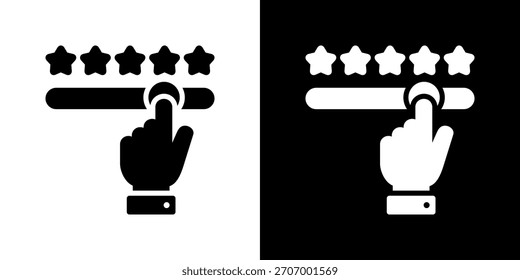 Ilustração do vetor do ícone da barra de classificação. Design De Estilo Plano Criado Para Flexibilidade Criativa Em Versões Claras E Escuras.