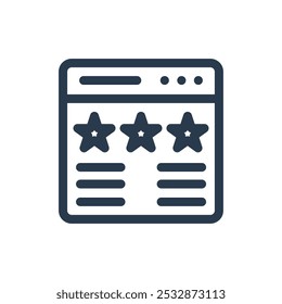 Rating for Black Friday Vector Icon