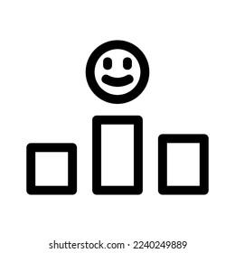 rating chart icon or logo isolated sign symbol vector illustration - high quality black style vector icons
