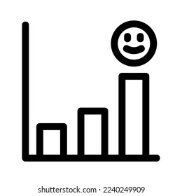 rating chart icon or logo isolated sign symbol vector illustration - high quality black style vector icons
