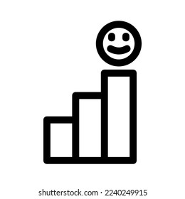 rating chart icon or logo isolated sign symbol vector illustration - high quality black style vector icons

