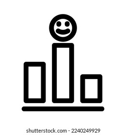 rating chart icon or logo isolated sign symbol vector illustration - high quality black style vector icons
