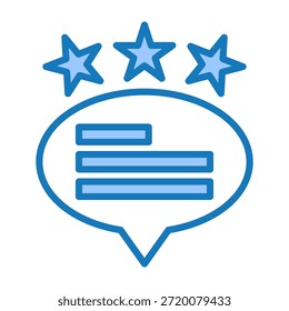 Ilustración vectorial de diseño de doble tono azul de Icon