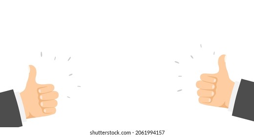 Ilustración del concepto de clasificación con el dedo arriba