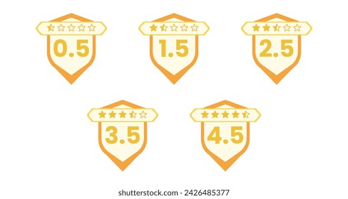 Rating customer feedback. Star rating design to customer