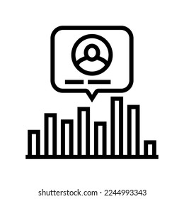 rating customer review line icon vector. rating customer review sign. isolated contour symbol black illustration