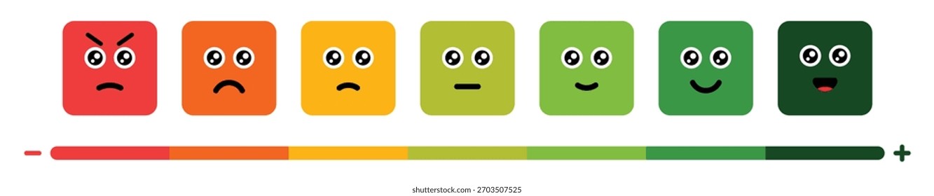 Emoji de calificación con Vector de escala de Comentarios