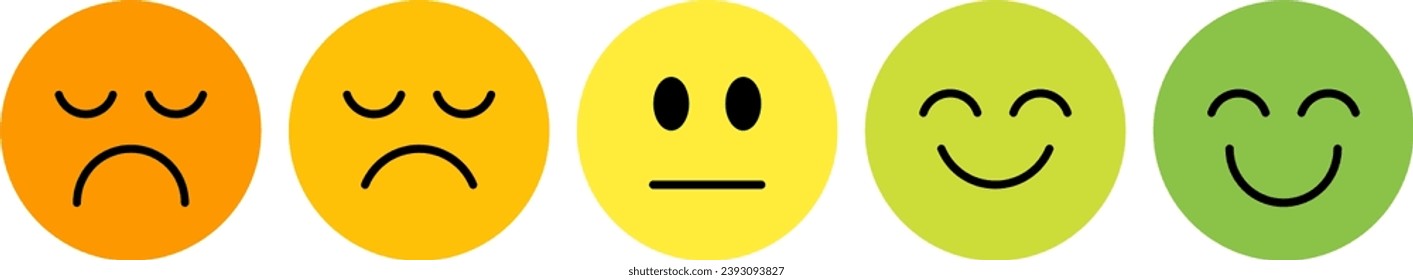 rating emoticon, feedback point icon
