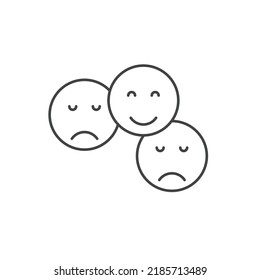 rating emotion faces icons  symbol vector elements for infographic web
