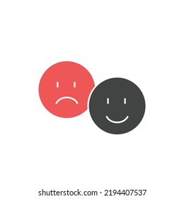 rating emotion faces icons  symbol vector elements for infographic web