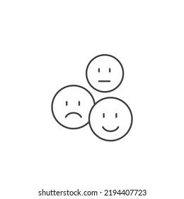 rating emotion faces icons  symbol vector elements for infographic web