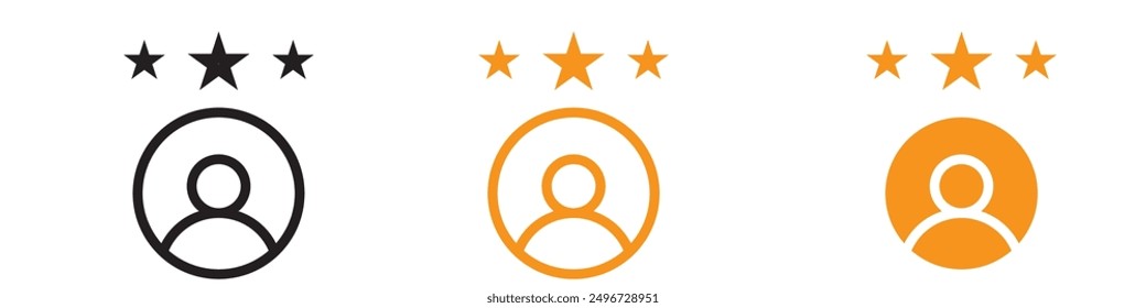 Ilustraciones de evaluación del rendimiento del conjunto de iconos de empleados para empresas y recursos humanos