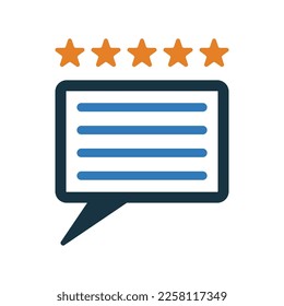 Rating, Feedback icon. Editable vector isolated on a white background.