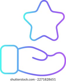 Rating Feedback Icons with purple blue outline style. Related to Feedback, Rating, Like, Dislike, Comment, Good Bad Sign, Yes No icons. Vector illustration