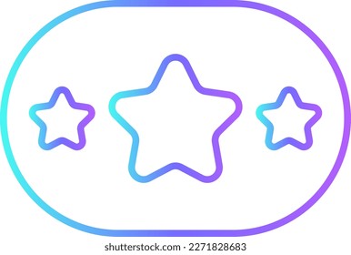 Rating Feedback Icons with purple blue outline style. Related to Feedback, Rating, Like, Dislike, Comment, Good Bad Sign, Yes No icons. Vector illustration