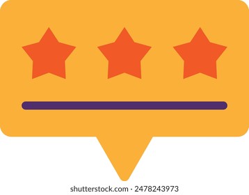 Rating Feedback Review Icon Vector Flat Illustration