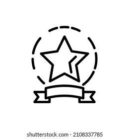 Rating, feedback, review thin line icon. Customer experience. Modern vector illustration of rank.
