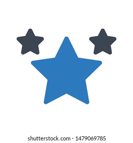 rating glyph colour vector icon