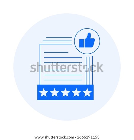 Rating Icon – Boost SEO with customer reviews and ratings. Vector icon.