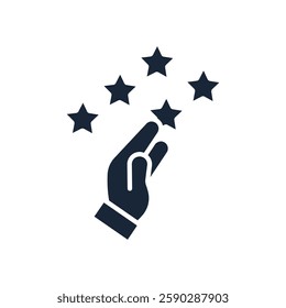 rating icon collection .design style with background