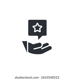 colección de icono de calificación. Estilo de diseño con fondo