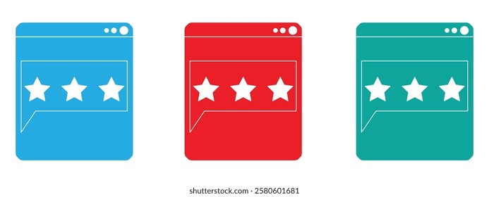 rating icon, Contains Icons such as Rating, Medal, Award, and others, eps 10, vector illustration.
