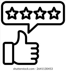 Rating Icon Element for Design