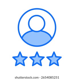 Elemento de icono de calificación para diseño