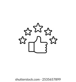 rating icon Flat logo isolated symbol