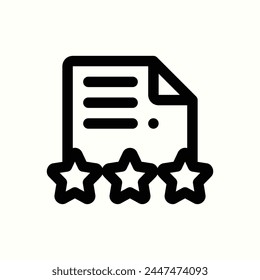 rating icon, isolated icon in light background, perfect for website, blog, logo, graphic design, social media, UI, mobile app