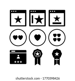 Rating icon or logo isolated sign symbol vector illustration - Collection of high quality black style vector icons
