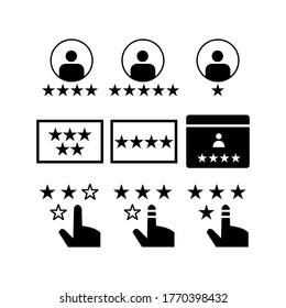 Rating icon or logo isolated sign symbol vector illustration - Collection of high quality black style vector icons
