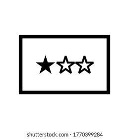 Rating icon or logo isolated sign symbol vector illustration - high quality black style vector icons
