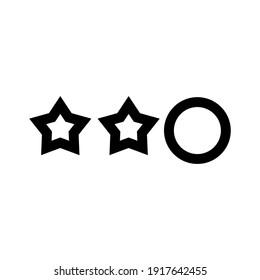 rating icon or logo isolated sign symbol vector illustration - high quality black style vector icons

