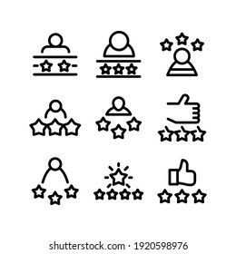 rating icon or logo isolated sign symbol vector illustration - Collection of high quality black style vector icons
