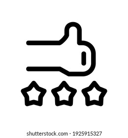 rating icon or logo isolated sign symbol vector illustration - high quality black style vector icons
