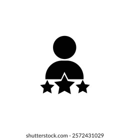 rating icon or logo isolated sign symbol vector illustration - high quality black style vector icons